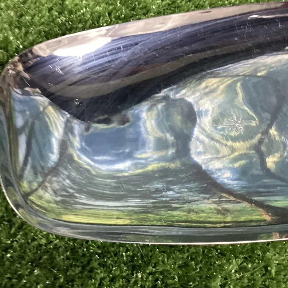 Vintage MCM Silver Starburst Bowl Serving Tray